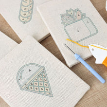 Load image into Gallery viewer, Punch Needle Kits (4 pieces) with frames - Sweet Moments