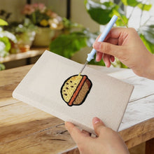Load image into Gallery viewer, Punch Needle Kits (4 pieces) with frames - Street Food 1