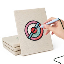 Load image into Gallery viewer, Punch Needle Kits (4 pieces) with frames - Mini Food Icons