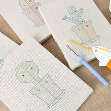 Load image into Gallery viewer, Punch Needle Kits (4 pieces) with frames - Mini Indoor Garden 1