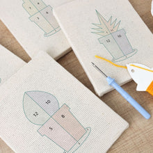 Load image into Gallery viewer, Punch Needle Kits (4 pieces) with frames - Mini Indoor Garden 2