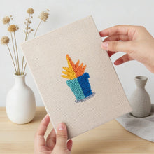 Load image into Gallery viewer, Punch Needle Kits (4 pieces) with frames - Mini Indoor Garden 2