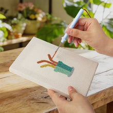 Load image into Gallery viewer, Punch Needle Kits (4 pieces) with frames - Happy Plants 1