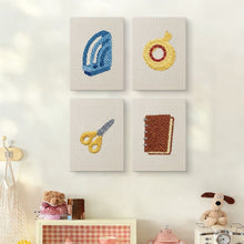 Load image into Gallery viewer, Punch Needle Kits (4 pieces) with frames - Study Desk Essentials 2