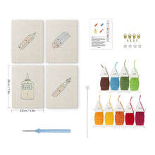 Load image into Gallery viewer, Punch Needle Kits (4 pieces) with frames - Art and Craft Collection