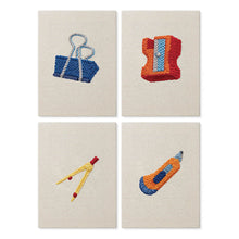 Load image into Gallery viewer, Punch Needle Kits (4 pieces) with frames - Desk Accessories Collection Figured'Art
