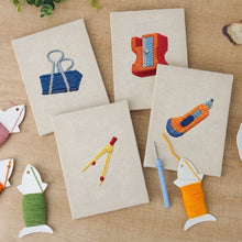 Load image into Gallery viewer, Punch Needle Kits (4 pieces) with frames - Desk Accessories Collection