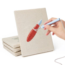Load image into Gallery viewer, Punch Needle Kits (4 pieces) with frames - Minimal Desk Icons