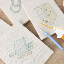 Load image into Gallery viewer, Punch Needle Kits (4 pieces) with frames - Office and Desk Favorites