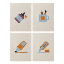 Load image into Gallery viewer, Punch Needle Kits (4 pieces) with frames - Craft Desk Icons Figured'Art