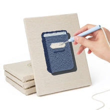 Load image into Gallery viewer, Punch Needle Kits (4 pieces) with frames - Back to School 1