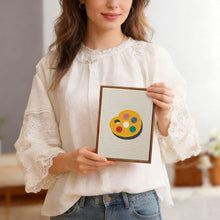 Load image into Gallery viewer, Punch Needle Kits (4 pieces) with frames - Back to School 1