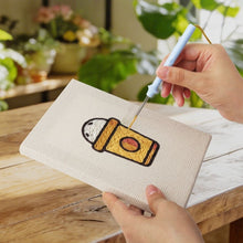 Load image into Gallery viewer, Punch Needle Kits (4 pieces) with frames - Breakfast Vibes