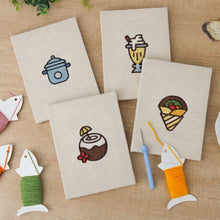 Load image into Gallery viewer, Punch Needle Kits (4 pieces) with frames - Sweet Drinks