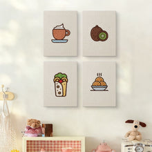 Load image into Gallery viewer, Punch Needle Kits (4 pieces) with frames - Chill and Sweets 1