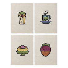 Load image into Gallery viewer, Punch Needle Kits (4 pieces) with frames - Chill and Sweets 2 Figured'Art