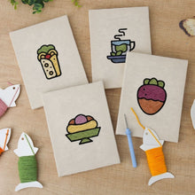 Load image into Gallery viewer, Punch Needle Kits (4 pieces) with frames - Chill and Sweets 2