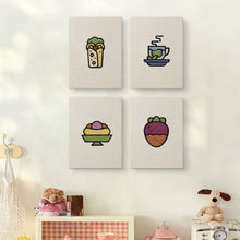 Load image into Gallery viewer, Punch Needle Kits (4 pieces) with frames - Chill and Sweets 2
