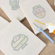 Load image into Gallery viewer, Punch Needle Kits (4 pieces) with frames - Chill and Sweets 2