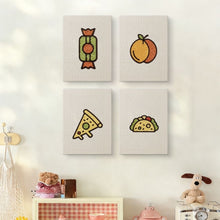 Load image into Gallery viewer, Punch Needle Kits (4 pieces) with frames - Sweet and Savory