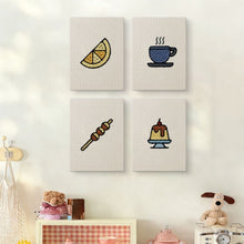 Load image into Gallery viewer, Punch Needle Kits (4 pieces) with frames - Dessert Delights