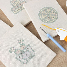 Load image into Gallery viewer, Punch Needle Kits (4 pieces) with frames - Tasty Bites