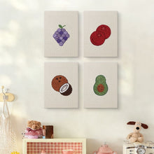 Load image into Gallery viewer, Punch Needle Kits (4 pieces) with frames - Fruit Fiesta 2