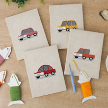 Load image into Gallery viewer, Punch Needle Kits (4 pieces) with frames - Car Collection