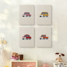 Load image into Gallery viewer, Punch Needle Kits (4 pieces) with frames - Car Collection