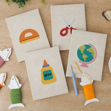 Load image into Gallery viewer, Punch Needle Kits (4 pieces) with frames - Crafty Tools