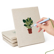 Load image into Gallery viewer, Punch Needle Kits (4 pieces) with frames - Botanical Beauty