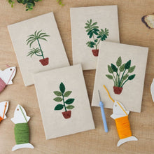 Load image into Gallery viewer, Punch Needle Kits (4 pieces) with frames - Flourishing Foliage