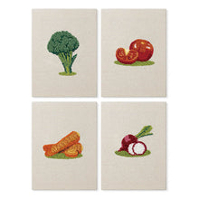 Load image into Gallery viewer, Punch Needle Kits (4 pieces) with frames - Fresh and Crunchy Figured'Art
