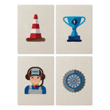 Load image into Gallery viewer, Punch Needle Kits (4 pieces) with frames - Race Day Figured'Art