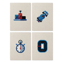 Load image into Gallery viewer, Punch Needle Kits (4 pieces) with frames - Pit Stop Figured'Art