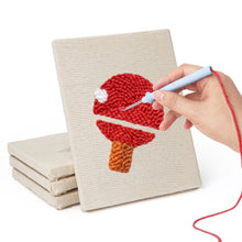 Load image into Gallery viewer, Punch Needle Kits (4 pieces) with frames - Sporty Fun