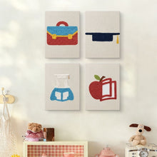 Load image into Gallery viewer, Punch Needle Kits (4 pieces) with frames - Study Time