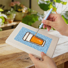 Load image into Gallery viewer, Punch Needle Kits (4 pieces) with frames - Foodie Favorites