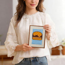 Load image into Gallery viewer, Punch Needle Kits (4 pieces) with frames - Foodie Favorites