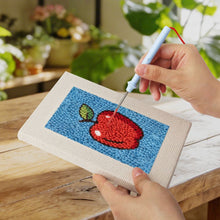 Load image into Gallery viewer, Punch Needle Kits (4 pieces) with frames - Fruit and Sweets