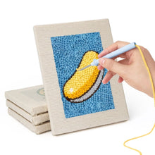 Load image into Gallery viewer, Punch Needle Kits (4 pieces) with frames - Fruit and Sweets