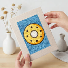 Load image into Gallery viewer, Punch Needle Kits (4 pieces) with frames - Fruit and Sweets