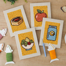 Load image into Gallery viewer, Punch Needle Kits (4 pieces) with frames - Lunch Break