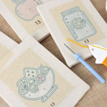 Load image into Gallery viewer, Punch Needle Kits (4 pieces) with frames - Lunch Break