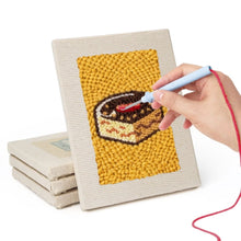Load image into Gallery viewer, Punch Needle Kits (4 pieces) with frames - Lunch Break