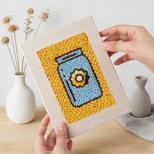 Load image into Gallery viewer, Punch Needle Kits (4 pieces) with frames - Lunch Break