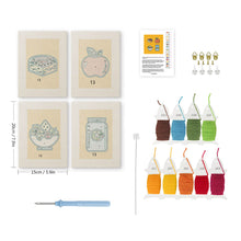 Load image into Gallery viewer, Punch Needle Kits (4 pieces) with frames - Lunch Break