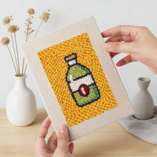 Load image into Gallery viewer, Punch Needle Kits (4 pieces) with frames - Snack Attack