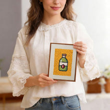 Load image into Gallery viewer, Punch Needle Kits (4 pieces) with frames - Snack Attack