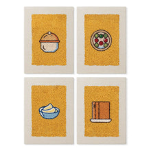 Load image into Gallery viewer, Punch Needle Kits (4 pieces) with frames - Baked Goodies Figured'Art